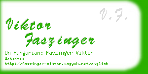 viktor faszinger business card